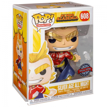 FUNKO POP! - Animation - My Hero Academia Silver Age All Might Metallic #608 Special Edition